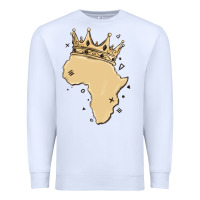 White africa with crown Premium Sweatshirt - MaliasSmallBusiness