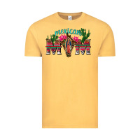 Vintage Mustard mexican mom with cactus Vintage Tee - texasbilliewilder