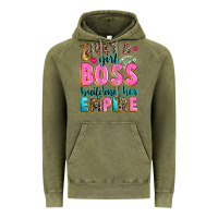 Vintage Olive just a girl boss building her empire Vintage Hoodie - texasbilliewilder