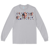 Moon Dust patriotic native American headdress 16oz libbey cup Long Sleeve Tee - HRA Design Shop