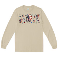 Mushroom patriotic native American headdress 16oz libbey cup Long Sleeve Tee - HRA Design Shop