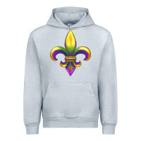 Heather Grey mardi gras Urban Hoodie - RanaPortraitStore