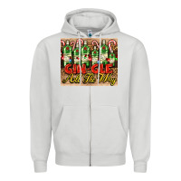 Dove Grey GIN GLE Christmas gin bottles Zipper Hoodie - AdoDesignShop