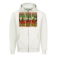 Gin Gle Christmas Gin Bottles Zipper Hoodie | Teevron