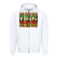 White GIN GLE Christmas gin bottles Zipper Hoodie - AdoDesignShop