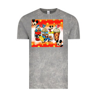 Cloud Rock cartoon characters coffee cups Vintage Tee - Zillion Design Studio