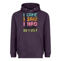 Plum i came i saw i had anxiety so i left Heavyweight Hoodie - MaliasSmallBusiness