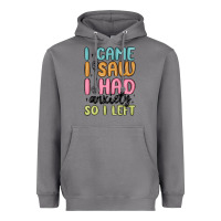 Storm i came i saw i had anxiety so i left Heavyweight Hoodie - MaliasSmallBusiness