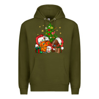 Army Green christmas sports bbs Premium Hoodie - BundleAndBundleShop