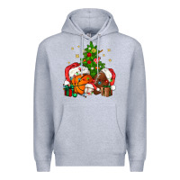 Heather Grey christmas sports bbs Premium Hoodie - BundleAndBundleShop
