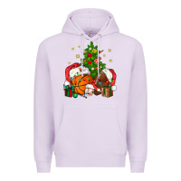 Lilac christmas sports bbs Premium Hoodie - BundleAndBundleShop