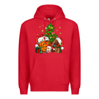 Red christmas sports bbs Premium Hoodie - BundleAndBundleShop