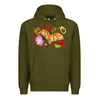 Army Green empanadas roses onion lime and avocado Premium Hoodie - AdoDesignShop