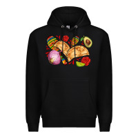 Black empanadas roses onion lime and avocado Premium Hoodie - AdoDesignShop
