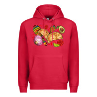 Cardinal empanadas roses onion lime and avocado Premium Hoodie - AdoDesignShop