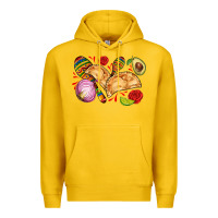 Lemon empanadas roses onion lime and avocado Premium Hoodie - AdoDesignShop