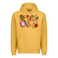 Mustard empanadas roses onion lime and avocado Premium Hoodie - AdoDesignShop