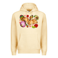 Pina Colada empanadas roses onion lime and avocado Premium Hoodie - AdoDesignShop