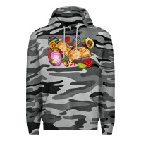 Slate Camo empanadas roses onion lime and avocado Premium Hoodie - AdoDesignShop