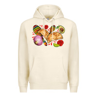 Tofu empanadas roses onion lime and avocado Premium Hoodie - AdoDesignShop