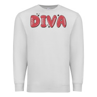 Dove Grey diva Premium Sweatshirt - MaliasSmallBusiness