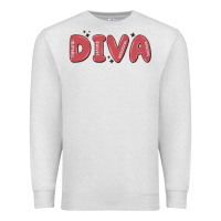 Oatmeal Heather diva Premium Sweatshirt - MaliasSmallBusiness