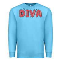 Ocean Blue diva Premium Sweatshirt - MaliasSmallBusiness