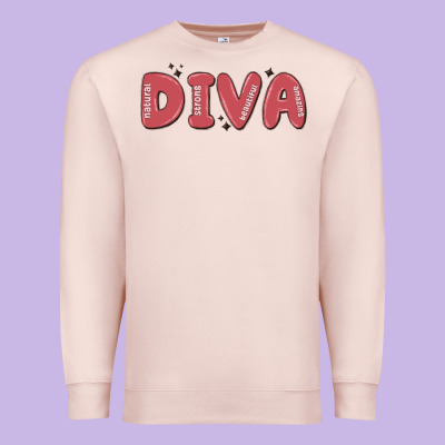 Diva Premium Sweatshirt Designed By Maliassmallbusiness