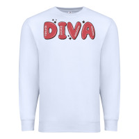 White diva Premium Sweatshirt - MaliasSmallBusiness