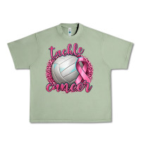 Oil Green Tackle Cancer Volleyball Urban Heavy Tee - texasbilliewilder