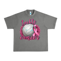 Tackle Cancer Volleyball Urban Heavy Tee | Teevron
