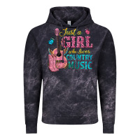 Cloud Black just a girl who loves country music Vintage Hoodie - texasbilliewilder