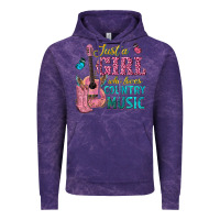 Cloud Purple just a girl who loves country music Vintage Hoodie - texasbilliewilder