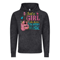 Vintage Black just a girl who loves country music Vintage Hoodie - texasbilliewilder