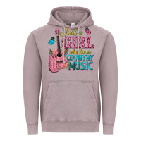 Vintage Zinc just a girl who loves country music Vintage Hoodie - texasbilliewilder