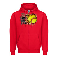 Red it's game day y'all Zipper Hoodie - JahusDesignShop