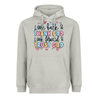 Moon Dust look back and thank god look forward and trust god Heavyweight Hoodie - MaliasSmallBusiness