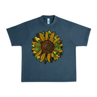Midnight Navy camouflage flitter sunflowers Urban Heavy Tee - RanaPortraitStore