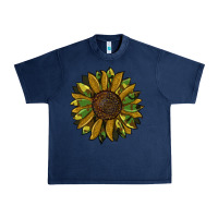 Navy camouflage flitter sunflowers Urban Heavy Tee - RanaPortraitStore