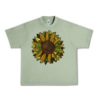 Oil Green camouflage flitter sunflowers Urban Heavy Tee - RanaPortraitStore