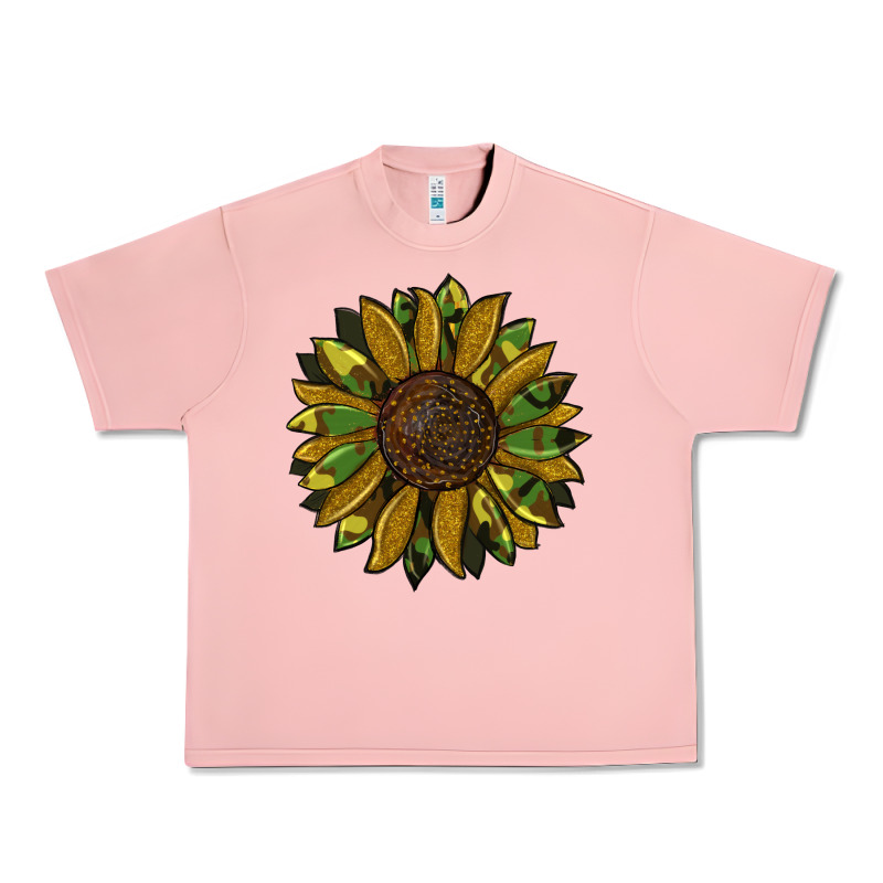 Camouflage Flitter Sunflowers Urban Heavy Tee by RanaPortraitStore | Teevron