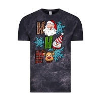 Cloud Black ho ho ho christmas Vintage Tee - RanaPortraitStore