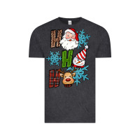 Vintage Black ho ho ho christmas Vintage Tee - RanaPortraitStore