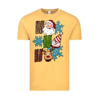 Vintage Mustard ho ho ho christmas Vintage Tee - RanaPortraitStore