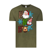 Vintage Olive ho ho ho christmas Vintage Tee - RanaPortraitStore