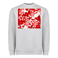 Heather Grey christmas candies Heavyweight Sweatshirt - RanaPortraitStore