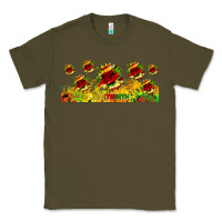 Army Green juneteenth sunflowers libbey glass Classic Tee - HRA Design Shop
