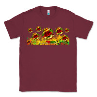 Burgundy juneteenth sunflowers libbey glass Classic Tee - HRA Design Shop