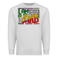 Dove Grey i am a black child Premium Sweatshirt - MaliasSmallBusiness