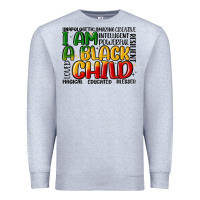 Heather Grey i am a black child Premium Sweatshirt - MaliasSmallBusiness